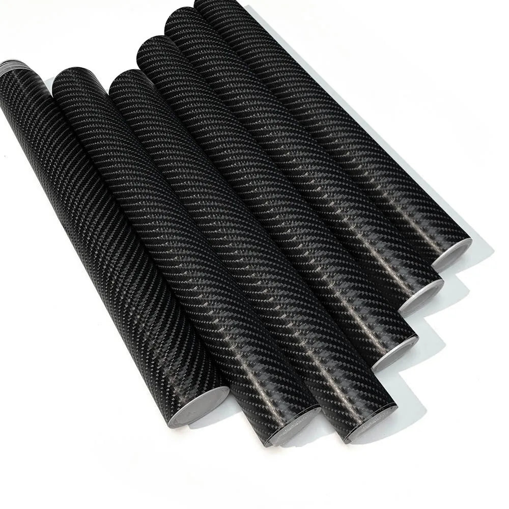 Carbon Fiber Car Body Vinyl Wrap, Matte and Glossy Black Film - view 22