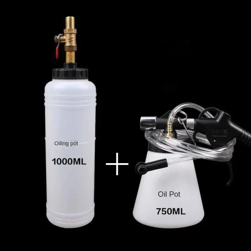 1L 0.75L Car Brake Bleeder Hydraulic Pumping Fluid Pump Kit Oil Change Purge Tank Tubes Repair Tool Truck Motorcycle Accessories