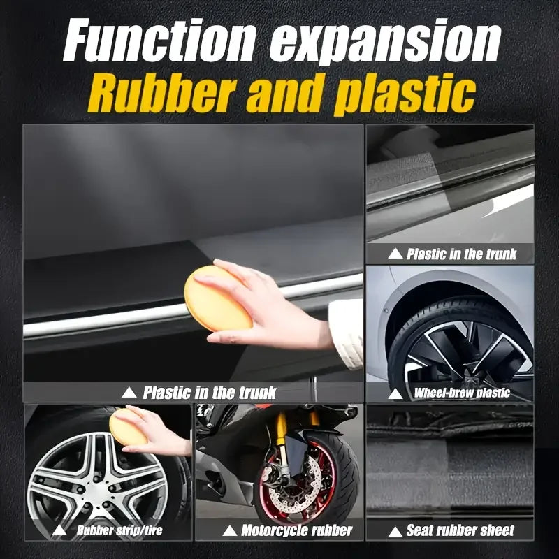 Car Plastic Restorer Paste for Trim, Bumpers and Tires, 150g