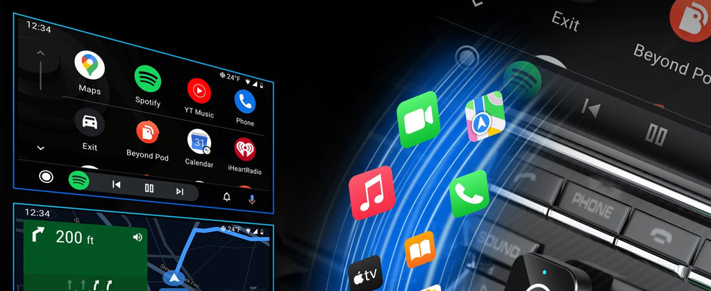 Wireless CarPlay Adapter for iPhone and Android Auto