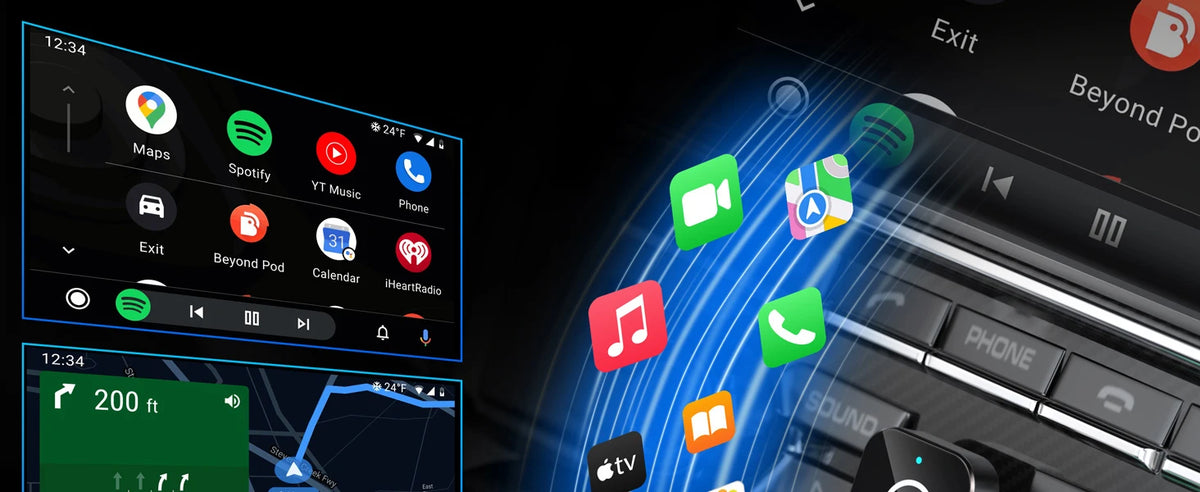 Wireless CarPlay Adapter for iPhone and Android Auto