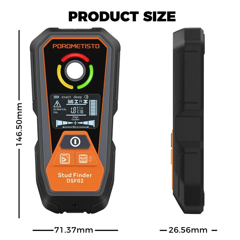 New Stud Finder Wall Scanner Detector Multifunction Wood Studs Metal Detection for AC Cable Wires Depth Tracker Measuring Tools
