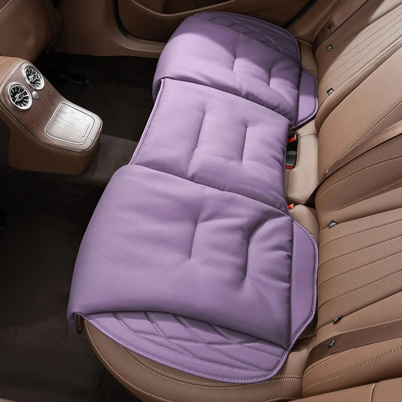 Synthetic Leather Car Seat Cushion with Lumbar Section