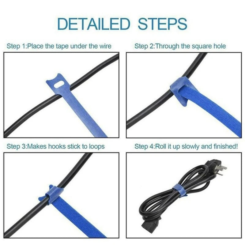 Kerokuru Cable Organizer Cable Management Cable Winder Tape Protector for Wire Ties Phone Accessories Organizador Cables
