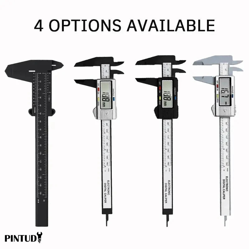 Plastic Digital-Display Vernier Caliper, 0–150mm