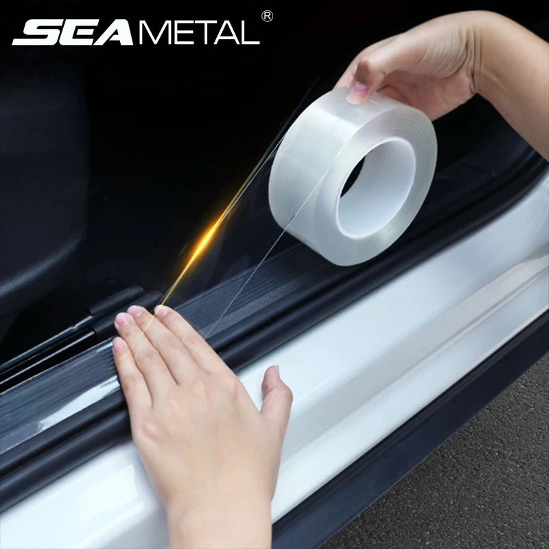 Universal Car Door Sill and Edge Protector Film, Transparent