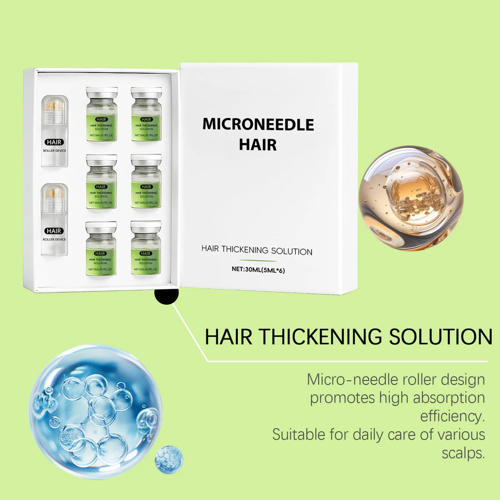 Microneedle Derma Roller with Hair Growth Serum for Thinning Hair - image 5