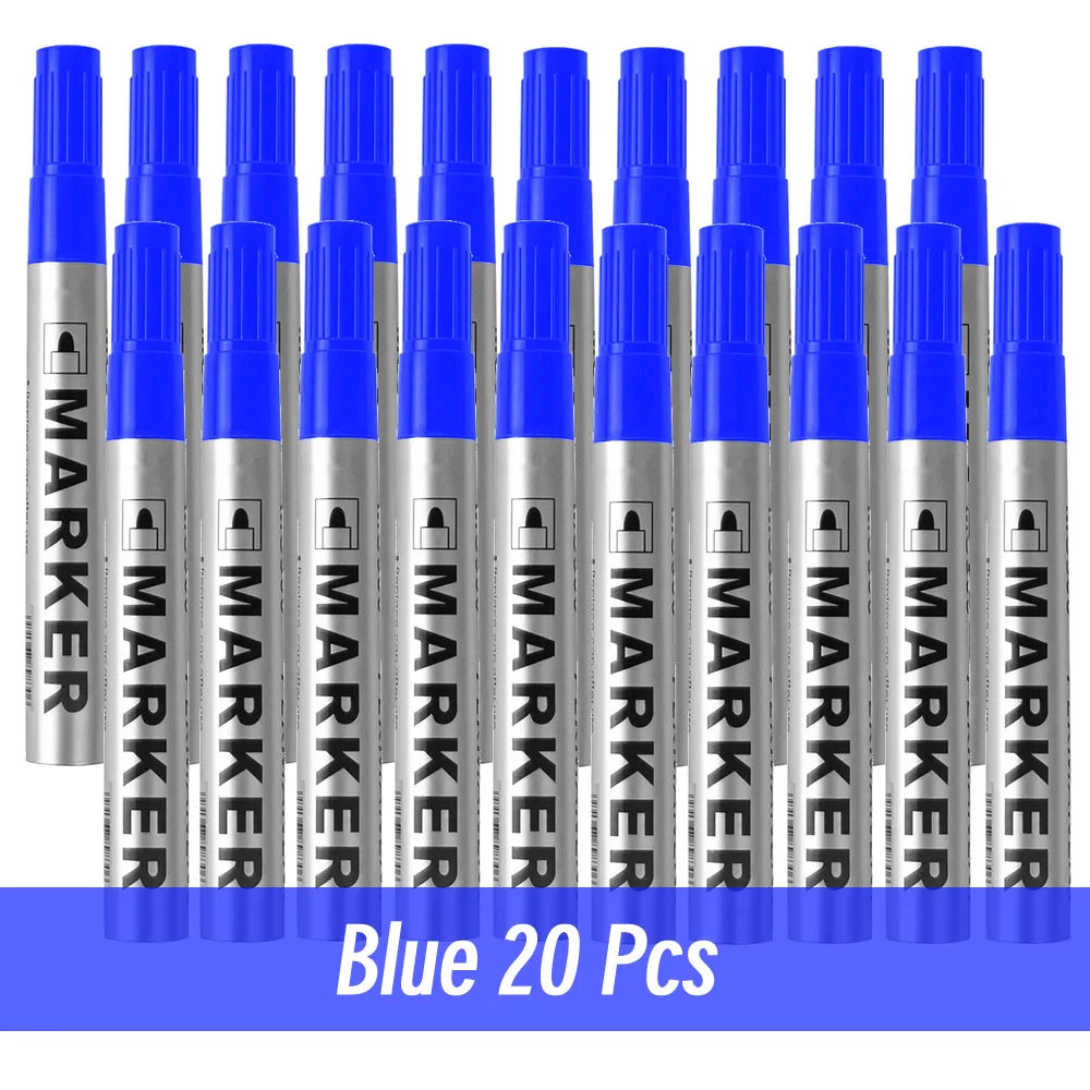 Permanent Paint Marker Pen, Waterproof Black, Quick-Drying for Tires