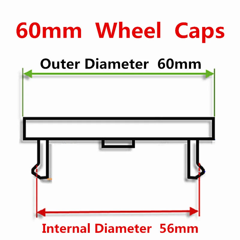 4x Opel Logo Hub Caps 54-68mm Dustproof Wheel Rim Covers - image 5