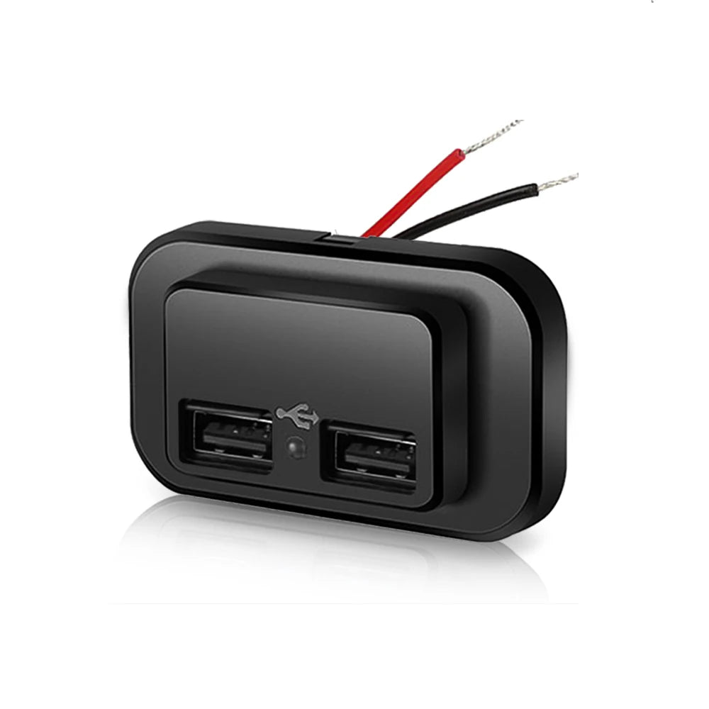 Dual USB Car Charger Socket 12V/24V Fast Charging with LED - image 7