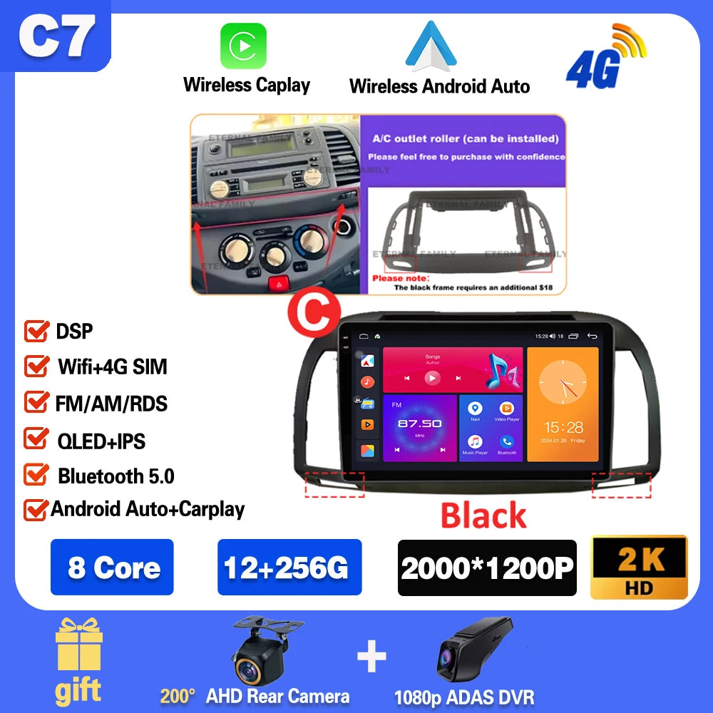 Android 15 Car Stereo for Nissan March Micra K12 with Carplay GPS - image 8