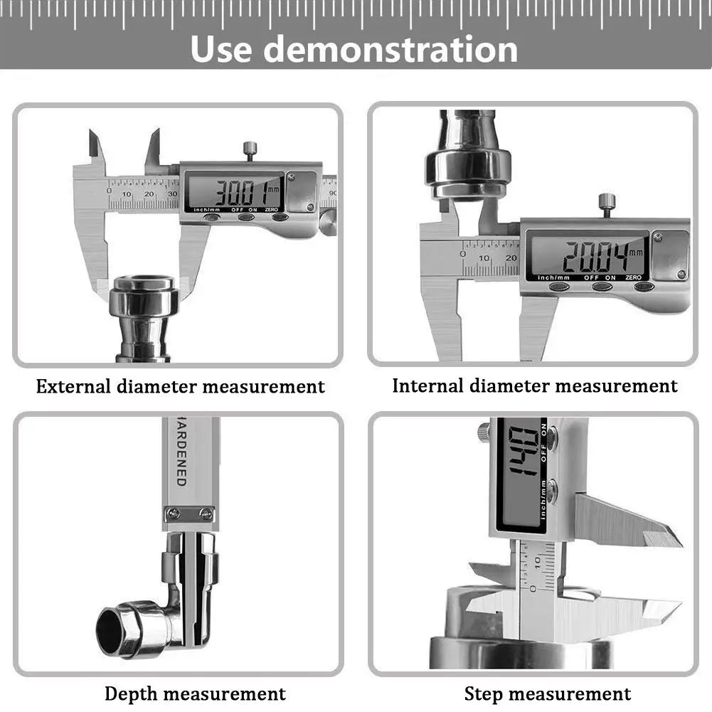 Metal Digital Caliper 150/200/300MM Stainless Steel Electronic Digital Vernier Caliper Micrometer Measuring Tool Caliper