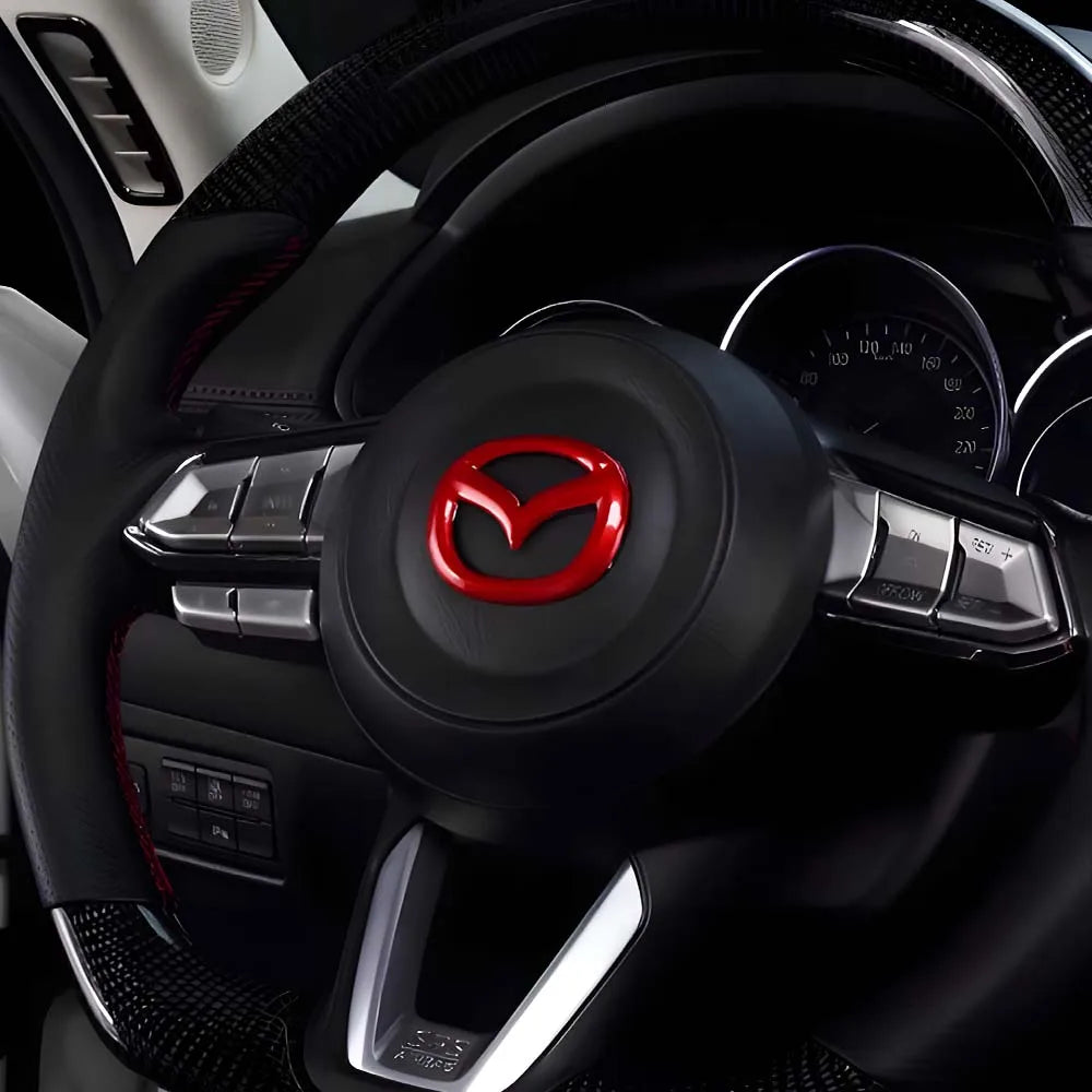 Steering Wheel Center Cover Sticker for 2 3 5 6 CX Series