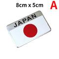 3D Aluminum Japan Flag Car Badge Emblem Sticker - image 6