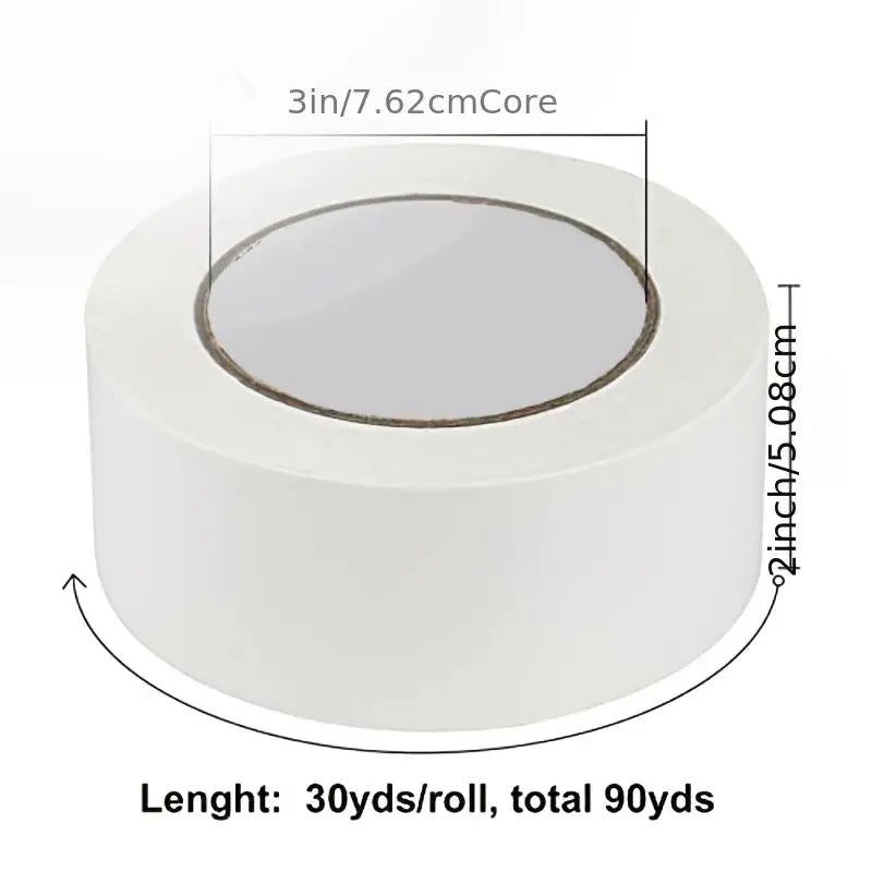 Heavy Duty White Duct Tape 2 Inches X 30 Yards Strong Flexible No Residue Industrial