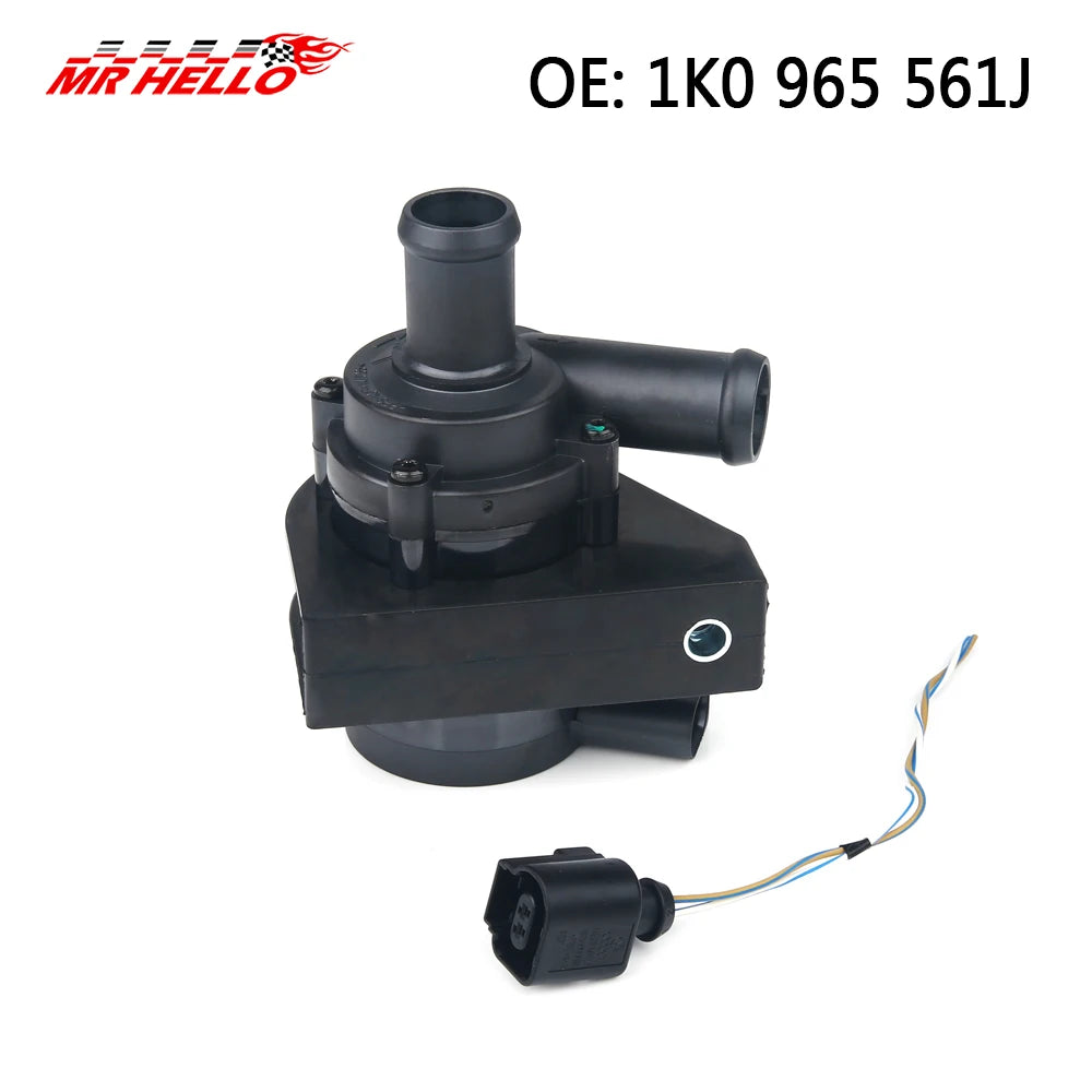 1K0965561J Cooling Water Pump Car Auto Additional Auxiliary Electric 12V for Jetta Golf CC Volkswagen VW Passat B5 B6 AudiA3