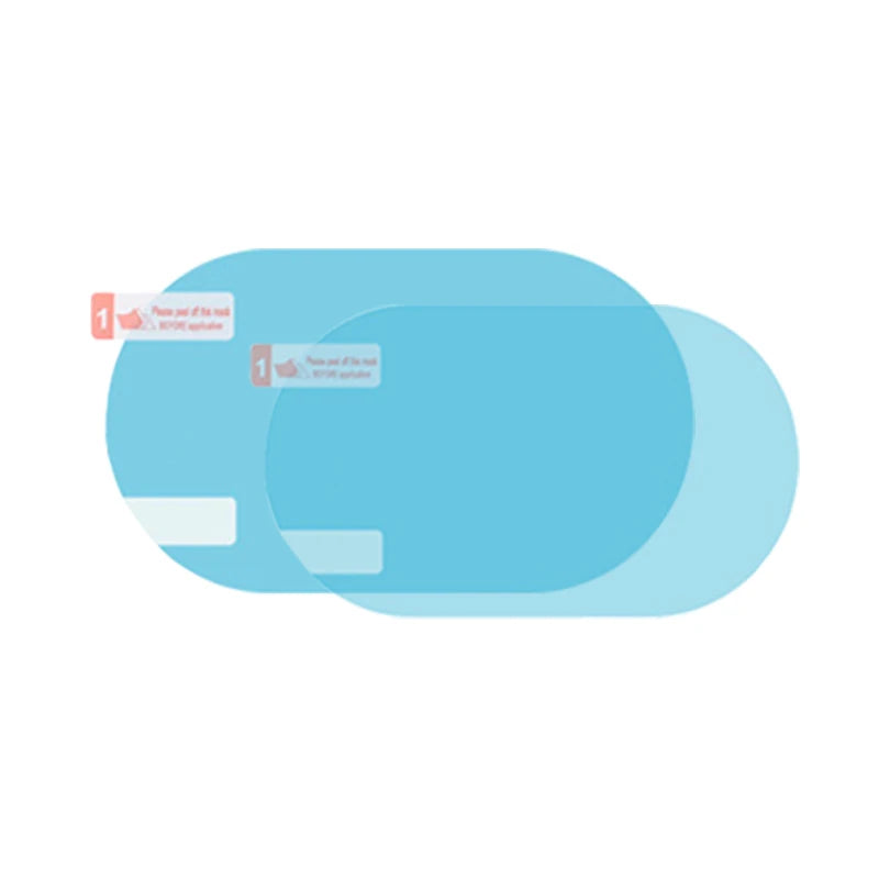 Rainproof Anti-Fog Side Mirror Film, Clear 2-Piece Set