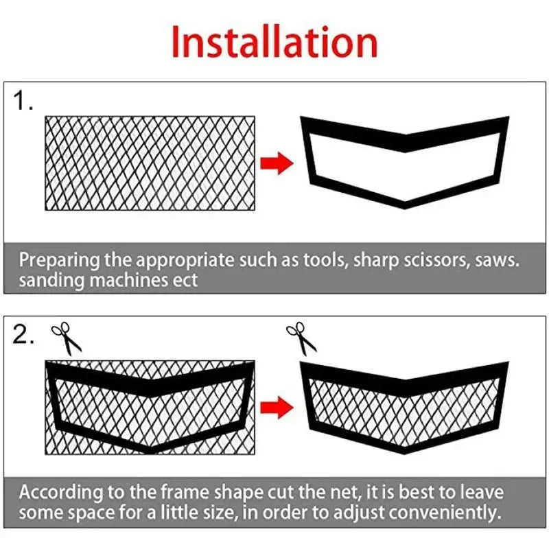 Universal Aluminum Car Grille Mesh - Radiator Protection - image 5