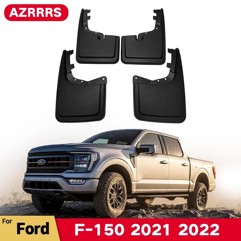 Mud Flaps For Ford F-150 F150 2021 2022 2023 2024 2025 F 150 Splash Guards Fender MudFlaps Front Rear Mudguards Car Accessories