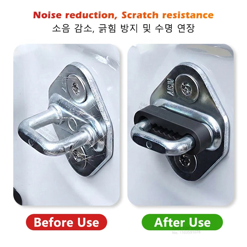 Universal Car Door Shock Absorber Pads, Soundproof Anti-Vibration Buffer