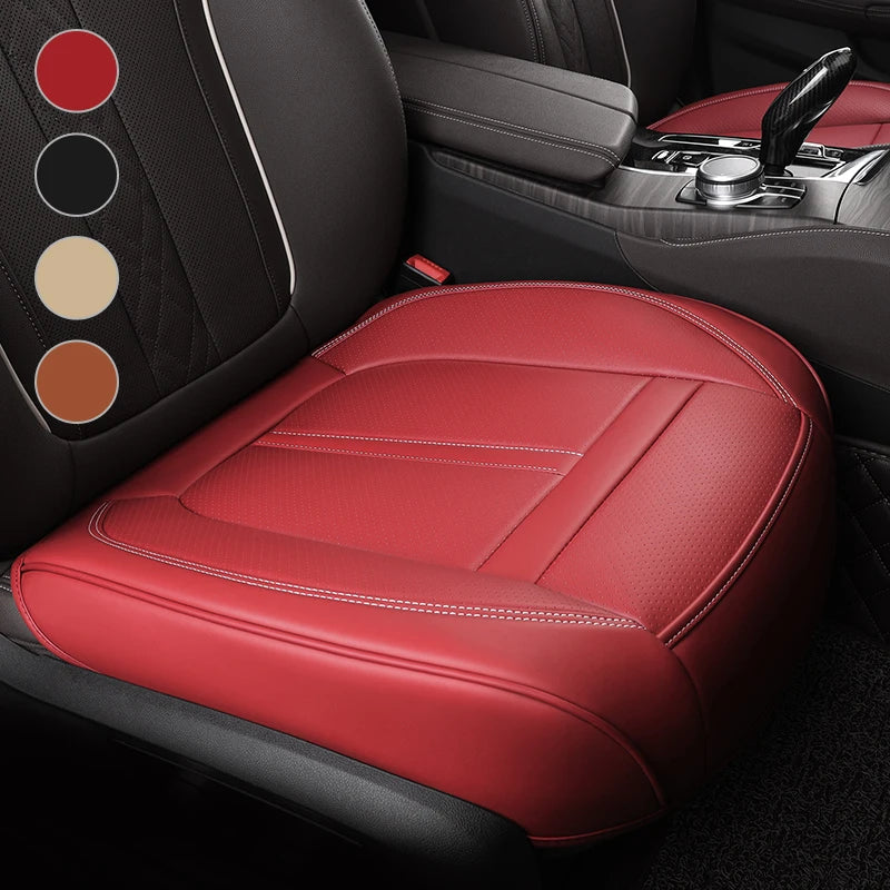 Synthetic Leather Front Car Seat Cushion with Non-Slip Back