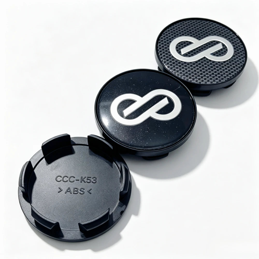 JDM ENKEI Racing Wheel Center Caps, 53mm 4-Pack - image 3