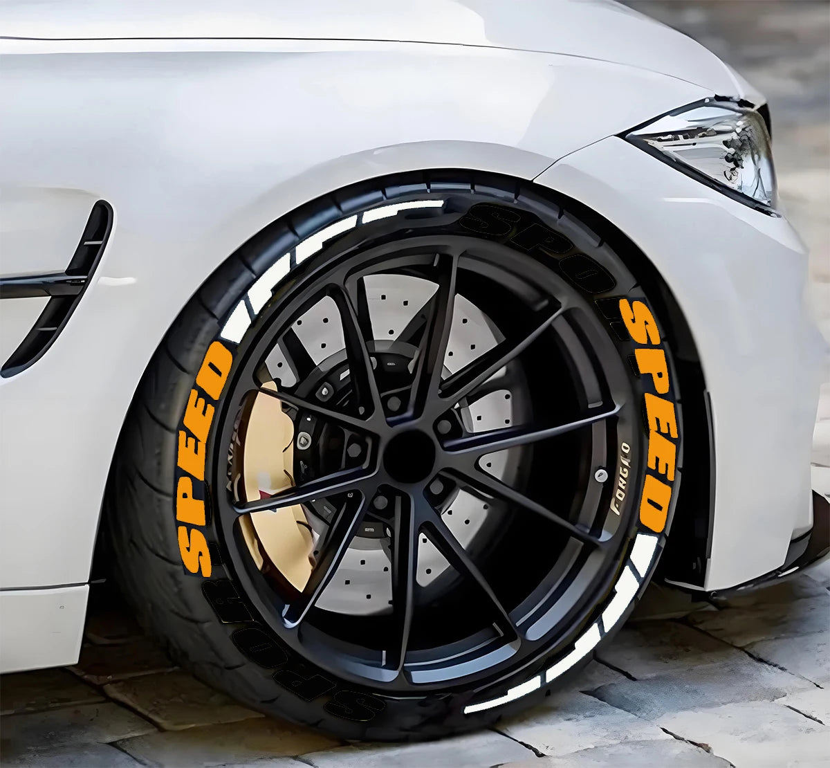 SPEED 3D Tire Lettering Stickers for Car and Motorcycle Wheels