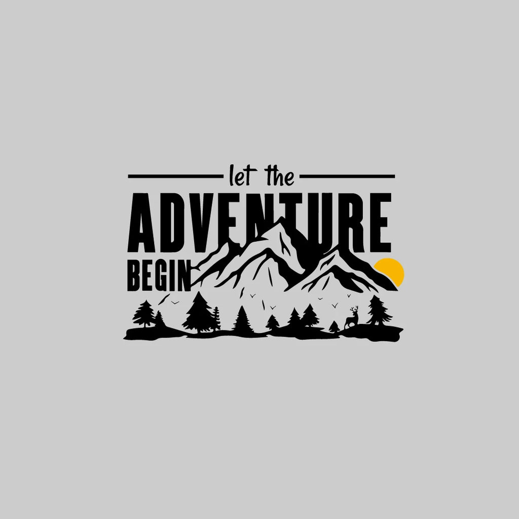 Let the Adventure Begin Car Decal, S, M or L with Reflective Option