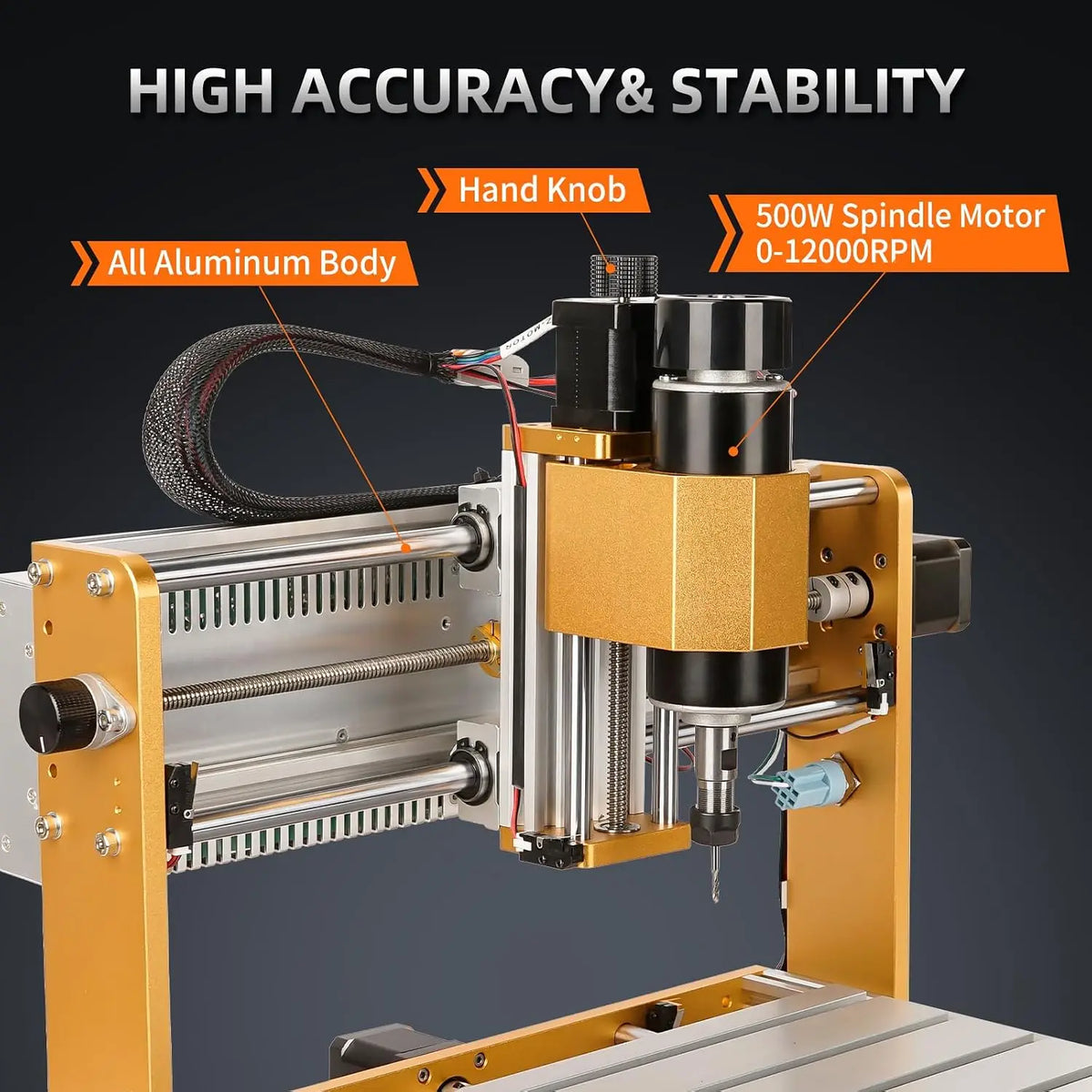 CNC 3018 Pro 500W All-Metal 3-Axis Router Engraver GRBL Offline - image 2