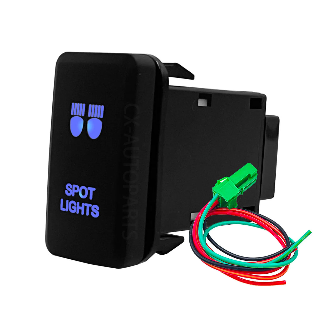 Blue LED Push Switch 12V for Toyota Tacoma, Land Cruiser, 4Runner - image 15