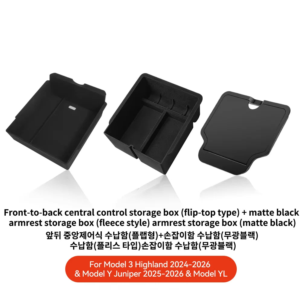 Center Console Hidden Storage Box for Tesla Model 3 and Model Y