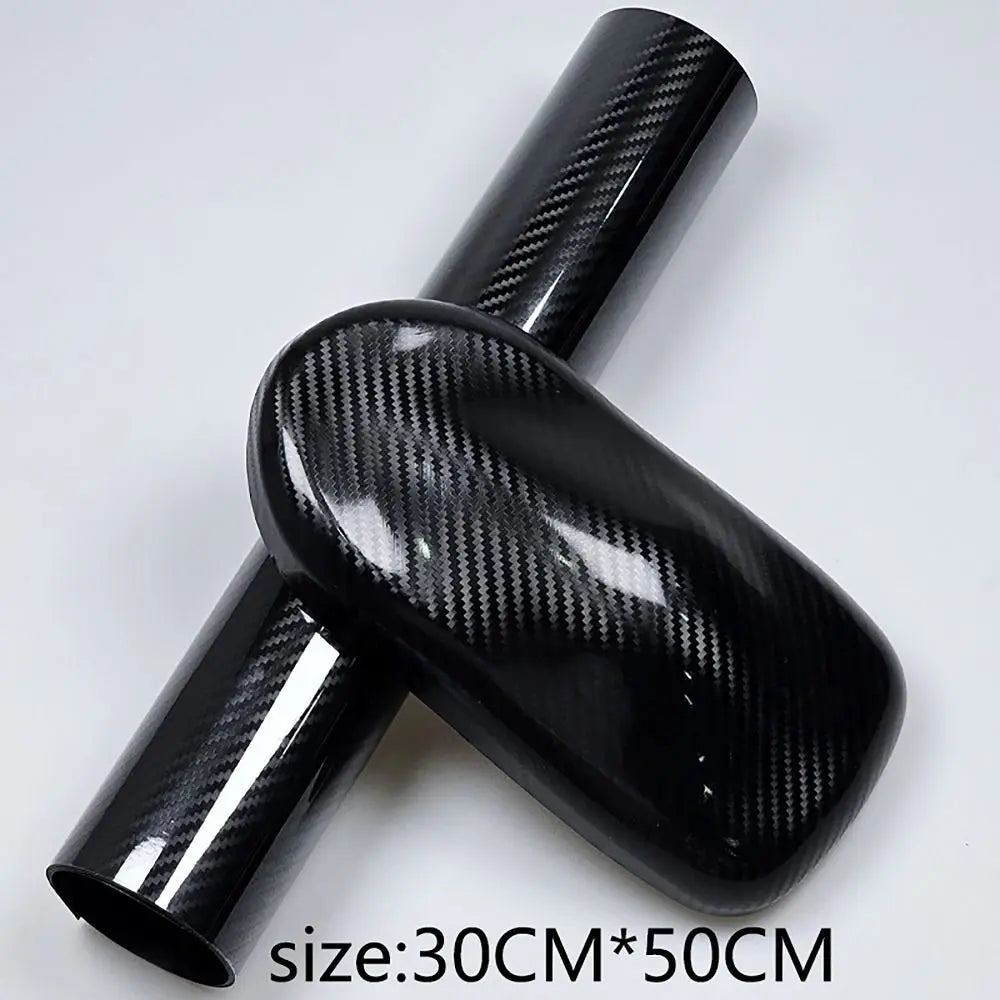 50 x 30cm Carbon Fiber Vinyl Wrap Film, High Gloss 3D 6D Effect - view 6