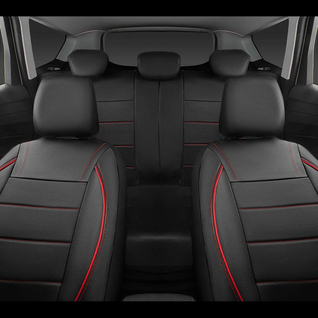 Universal Leather Car Seat Covers Simple Style Breathable  Full Set or Front Pair