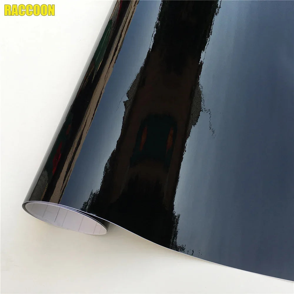 Glossy Black Vinyl Wrap Film for Car Exterior Parts