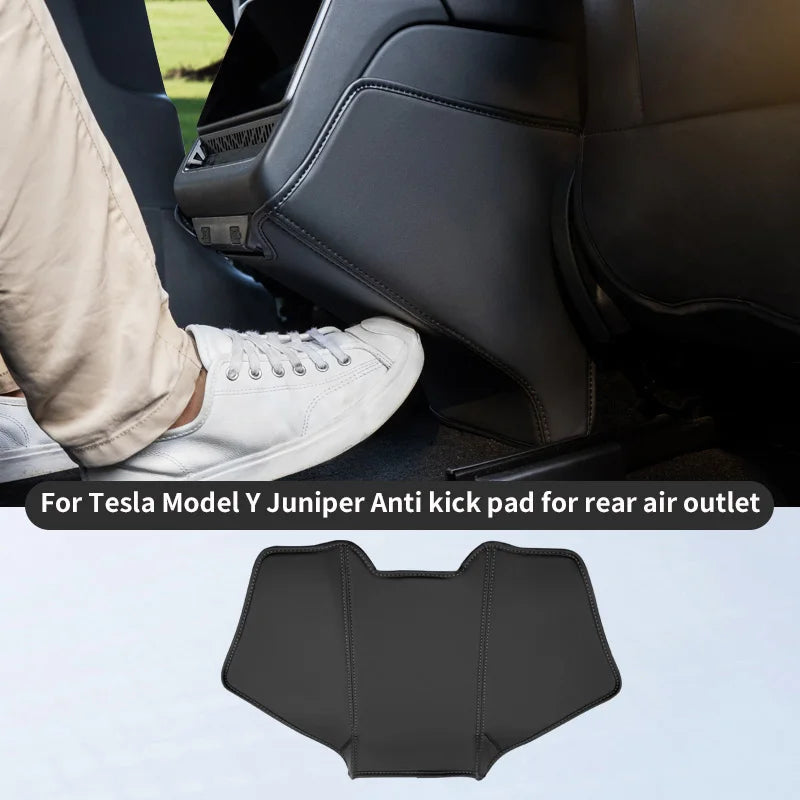 For 2025 Model Y Juniper rear air conditioning vent anti kick pad, Refreshed Model Y interior suede protection pad, dust pad