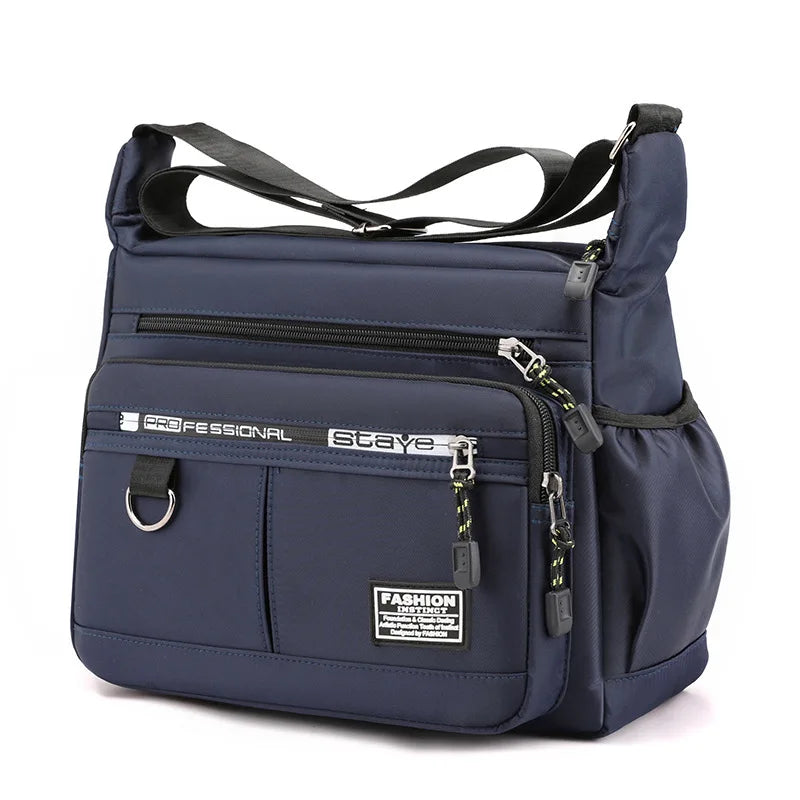 Men's Multi-Pocket Crossbody Shoulder Messenger Bag