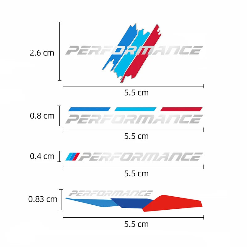 Tri-Color Stripe Metal Interior Sticker Set for BMW G30 G01 G05