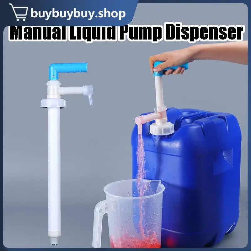 Manual Liquid Transfer Hand Pump for Oil Drum Fuel, Backflow Prevention