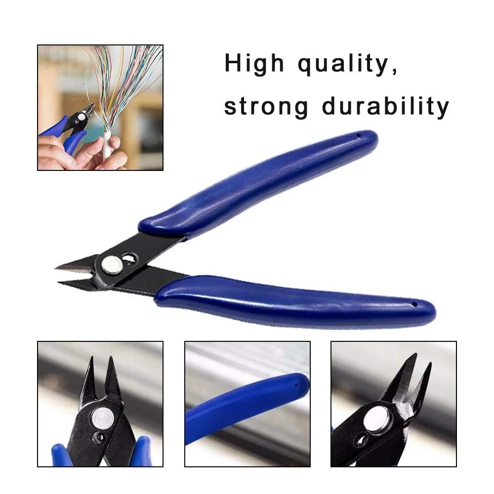 Precision Wire Cutting Pliers - 125mm Diagonal Nipper for Electronics - image 3