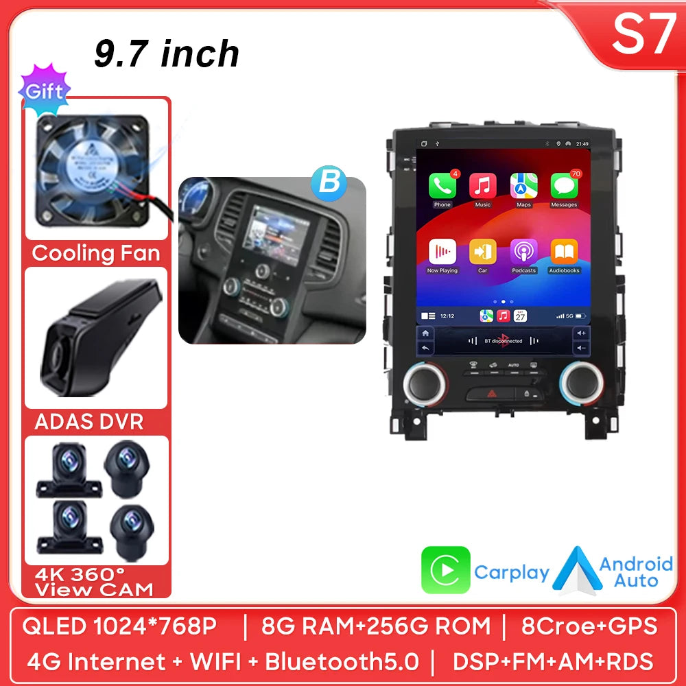 9.7" Android Auto Car Stereo for Renault Koleos Megane Talisman - image 17