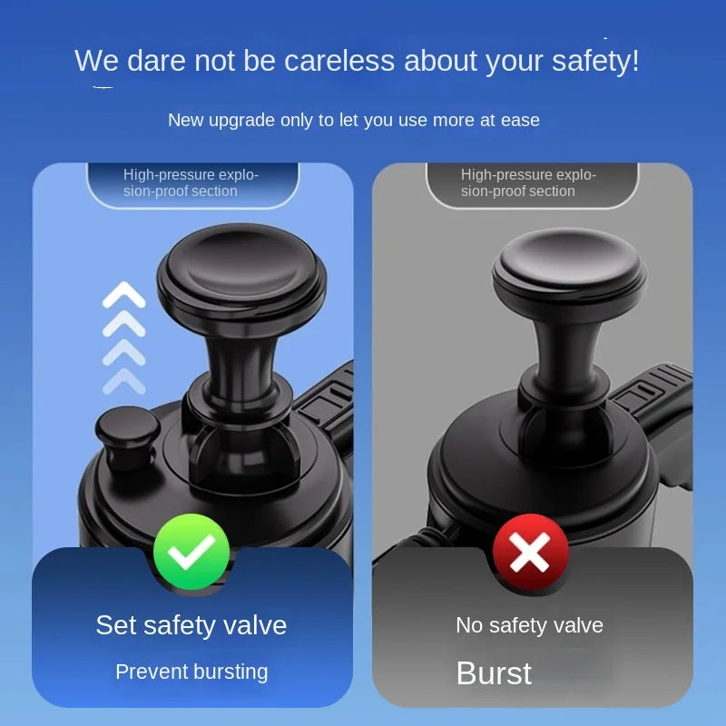 2.5L Hand Pump Foam Sprayer with 3 Nozzles for Car Detailing - image 3