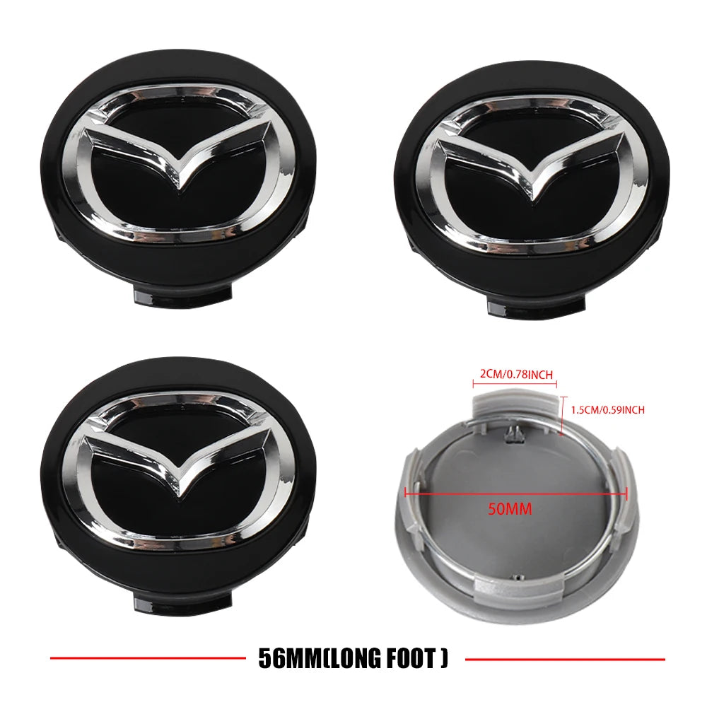 56mm Wheel Center Hub Caps for Mazda CX Series, 4-Pack - image 17
