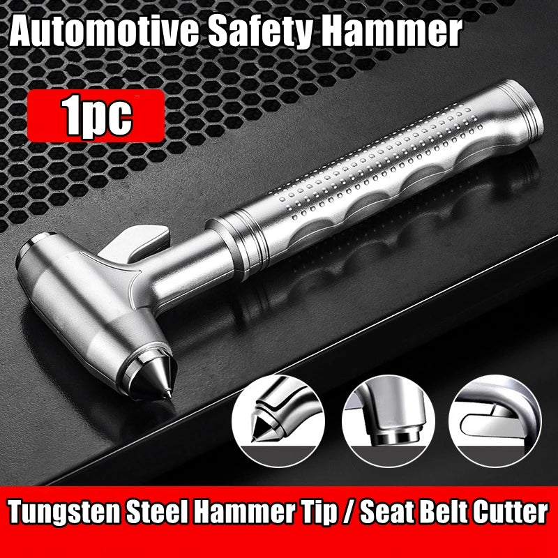 Car Safety Hammer, Emergency Window Breaker & Seat Belt Cutter