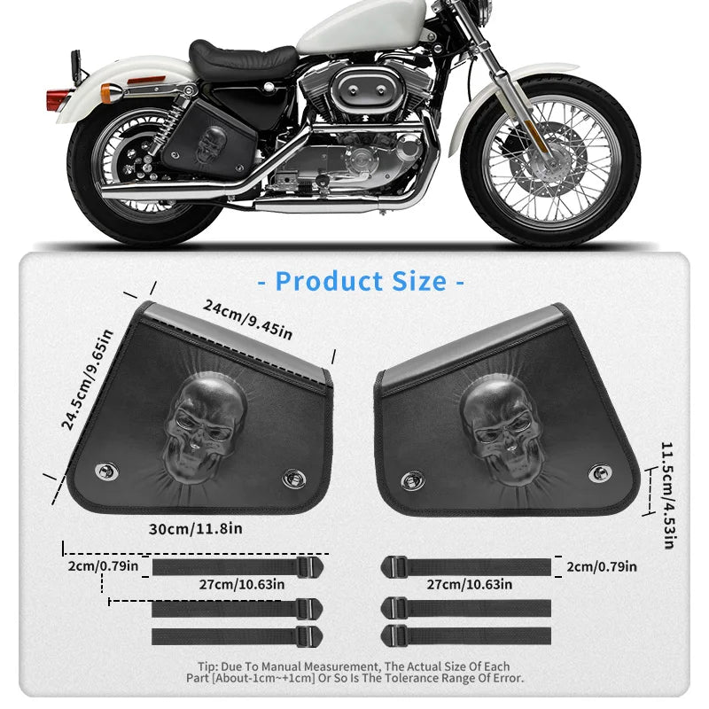 PU Leather Saddle Tool Bag for Harley Sportster 883/1200 - image 15