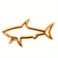 3D Shark Metal Car Sticker - Durable Hollow Vehicle Decal - image 7