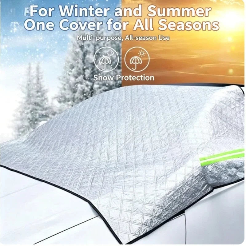 Windshield Snow, Frost and Sun Cover, Magnetic or Standard
