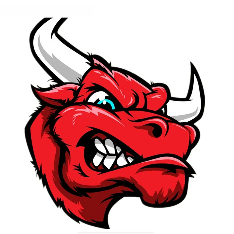 Angry Bull Vinyl Car Decal Sticker