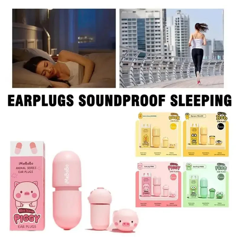 Slow-Rebound Soundproof Sleeping Earplugs – Anti-Snore