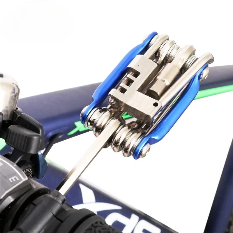 11-in-1 Bicycle Repair Tool Kit – Wrench, Hex & Screwdriver
