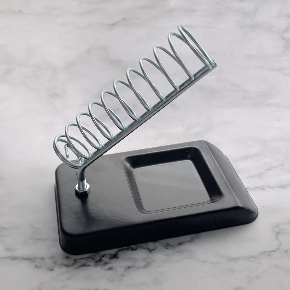 Soldering Iron Stand Portable Holder Soldering Tin Stand with Welding Cleaning Sponge Electric Soldering Iron Accessories